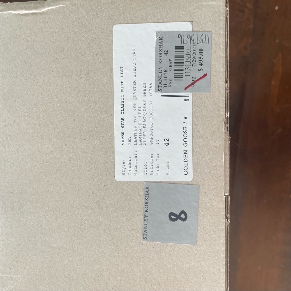 Golden Goose‎ Superstar Sneakers Mesh and Leather size 42/US 12 Orange Black - Picture 14 of 14